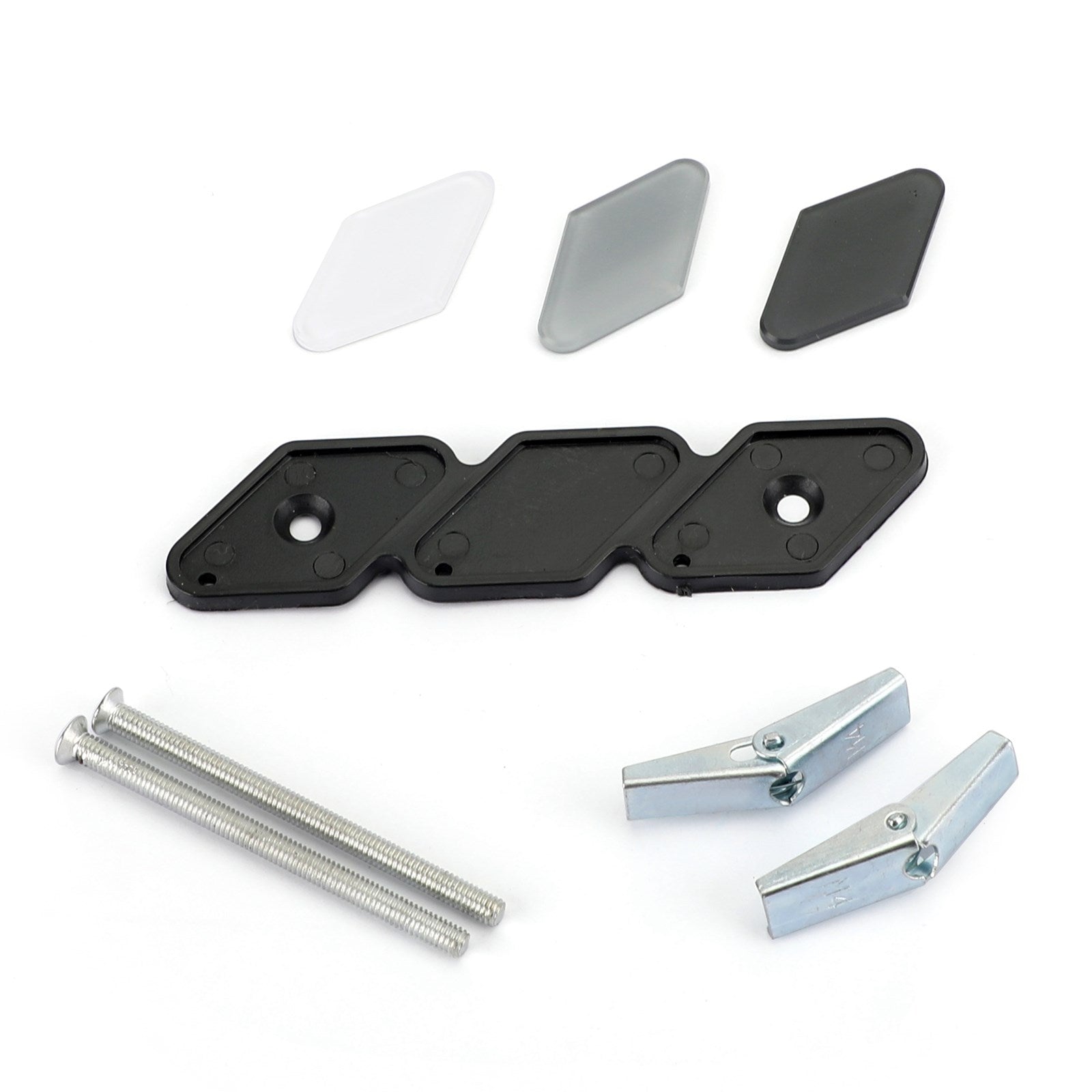 Tri Color White/Gray/Black Badge For Toyota Tacoma 4Runner Tundra Front Bumper Grille Emblem