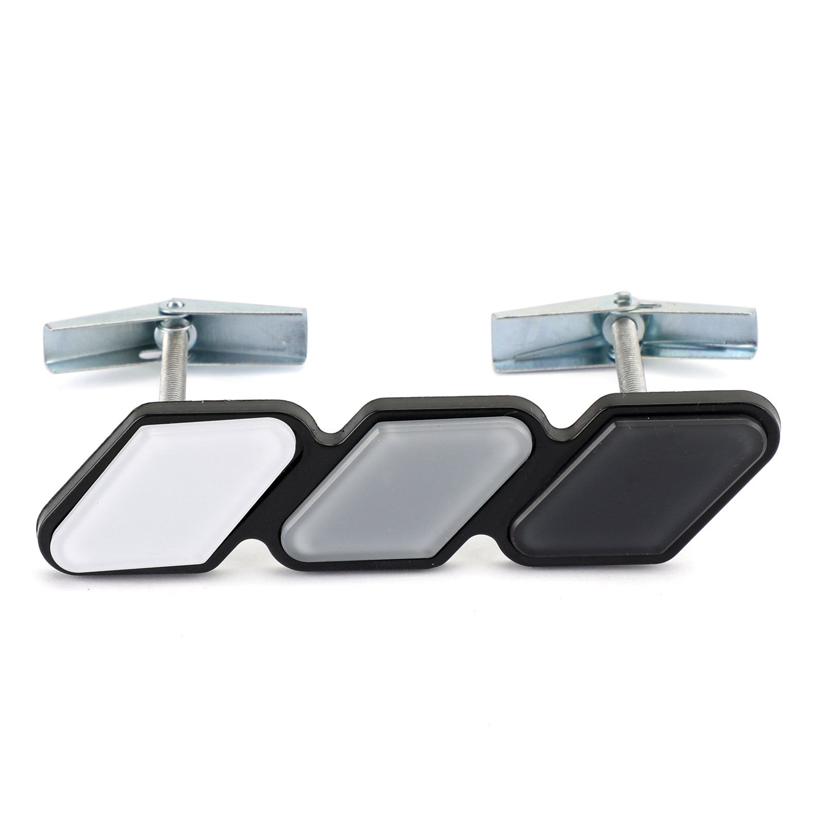 Tri Color White/Gray/Black Badge For Toyota Tacoma 4Runner Tundra Front Bumper Grille Emblem