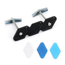 Toyota Tacoma 4Runner Tundra quads White/Blue Badge Front Grille Embelm-5