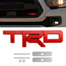 Emblema da grade TRD para Tacoma Tundra 4Runner Vermelho/Preto/Emblema da grade frontal cromada-1