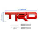 Emblema da grade TRD para Tacoma Tundra 4Runner Vermelho/Preto/Emblema da grade frontal cromada-5