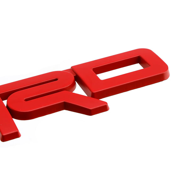 Emblema da grade TRD para Tacoma Tundra 4Runner Vermelho/Preto/Emblema da grade frontal cromada