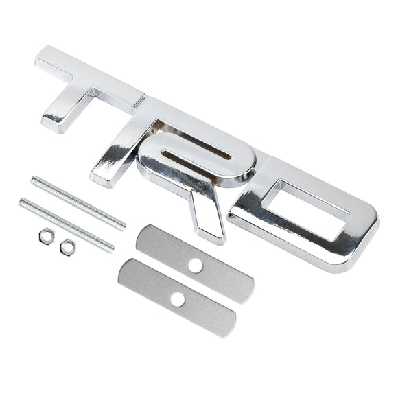 Emblema da grade TRD para Tacoma Tundra 4Runner Vermelho/Preto/Emblema da grade frontal cromada