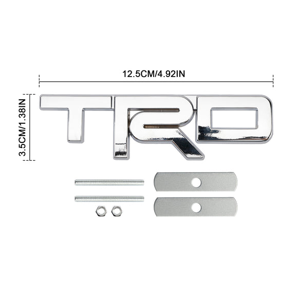 Emblema da grade TRD para Tacoma Tundra 4Runner Vermelho/Preto/Emblema da grade frontal cromada