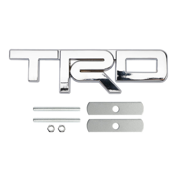 Emblema da grade TRD para Tacoma Tundra 4Runner Vermelho/Preto/Emblema da grade frontal cromada