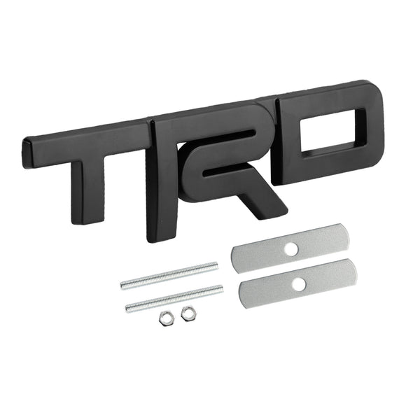 Emblema da grade TRD para Tacoma Tundra 4Runner Vermelho/Preto/Emblema da grade frontal cromada