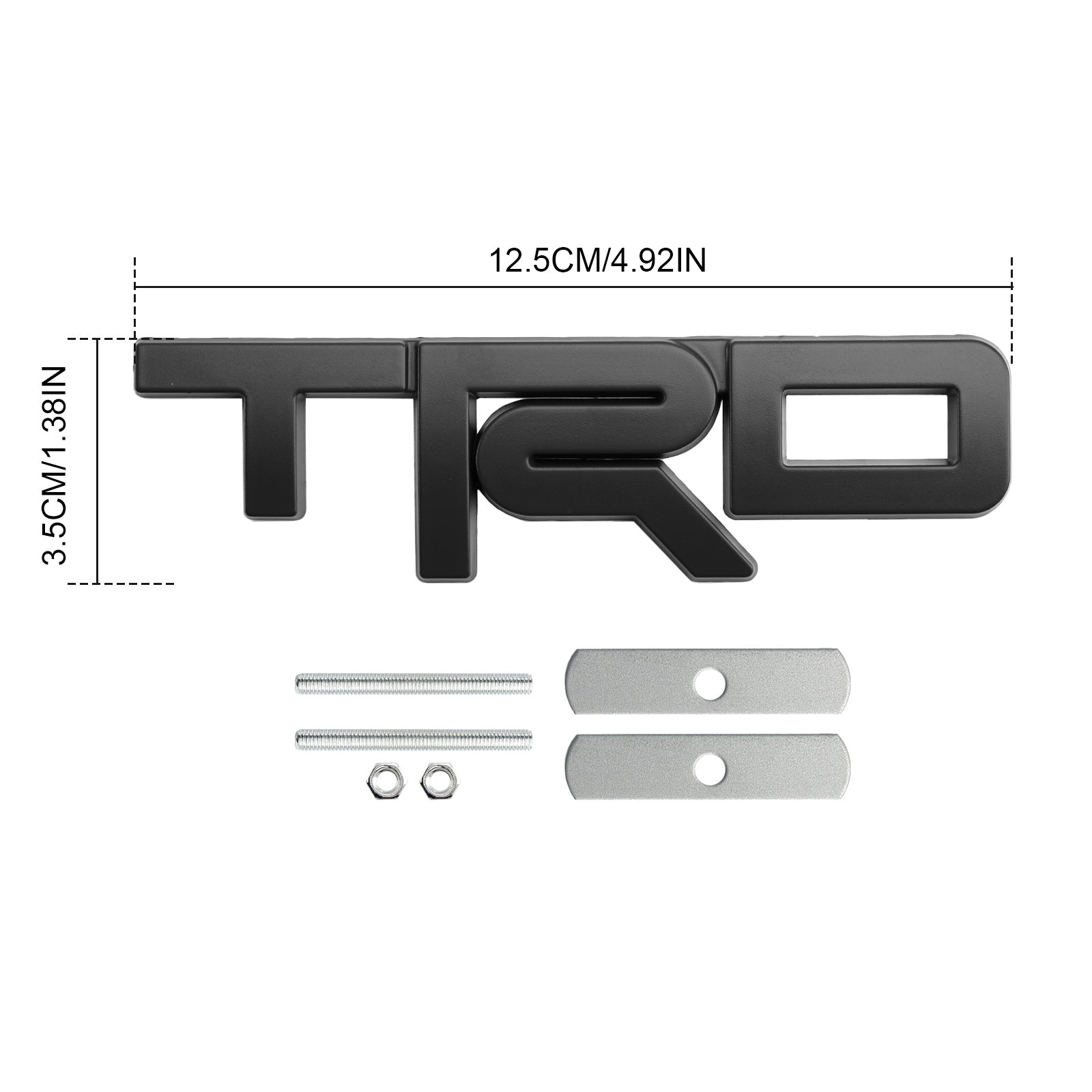 TRD Grille Badge For Tacoma Tundra 4Runner Red / Black / Chrome Front Grill Emblem