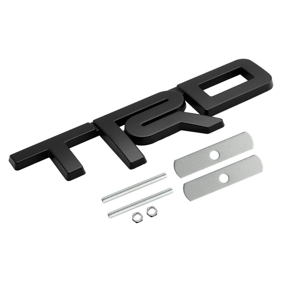 Emblema da grade TRD para Tacoma Tundra 4Runner Vermelho/Preto/Emblema da grade frontal cromada