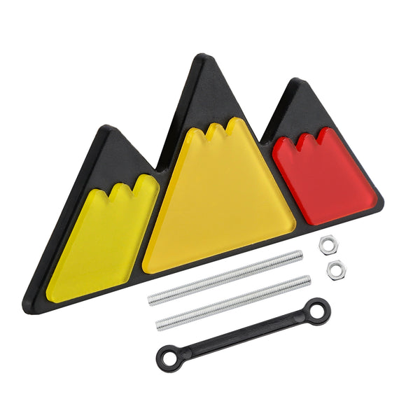 Toyota Tacoma Tundra 4Runner Yellow/Red Tri-Color Mountain Badge Grille Emblem