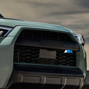 Tri-Color Grille Badge for Toyota Tacoma Tundra 4Runner Blue/ White Mountain Emblem-3