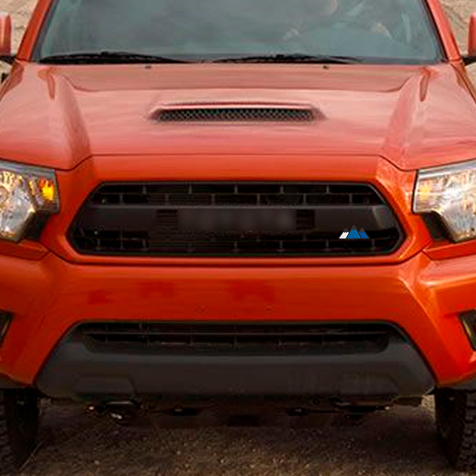 Emblema de rejilla tricolor para Toyota Tacoma Tundra 4Runner, esquema azul