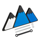 Tri-Color Grille Badge for Toyota Tacoma Tundra 4Runner Blue/ White Mountain Emblem-7