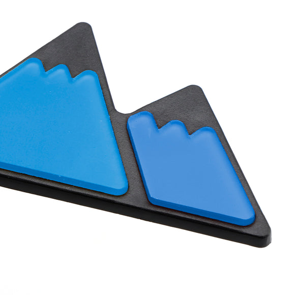 Tri-Color Grille Badge for Toyota Tacoma Tundra 4Runner Blue/ White Mountain Emblem