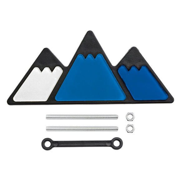 Tri-Color Grille Badge for Toyota Tacoma Tundra 4Runner Blue/ White Mountain Emblem