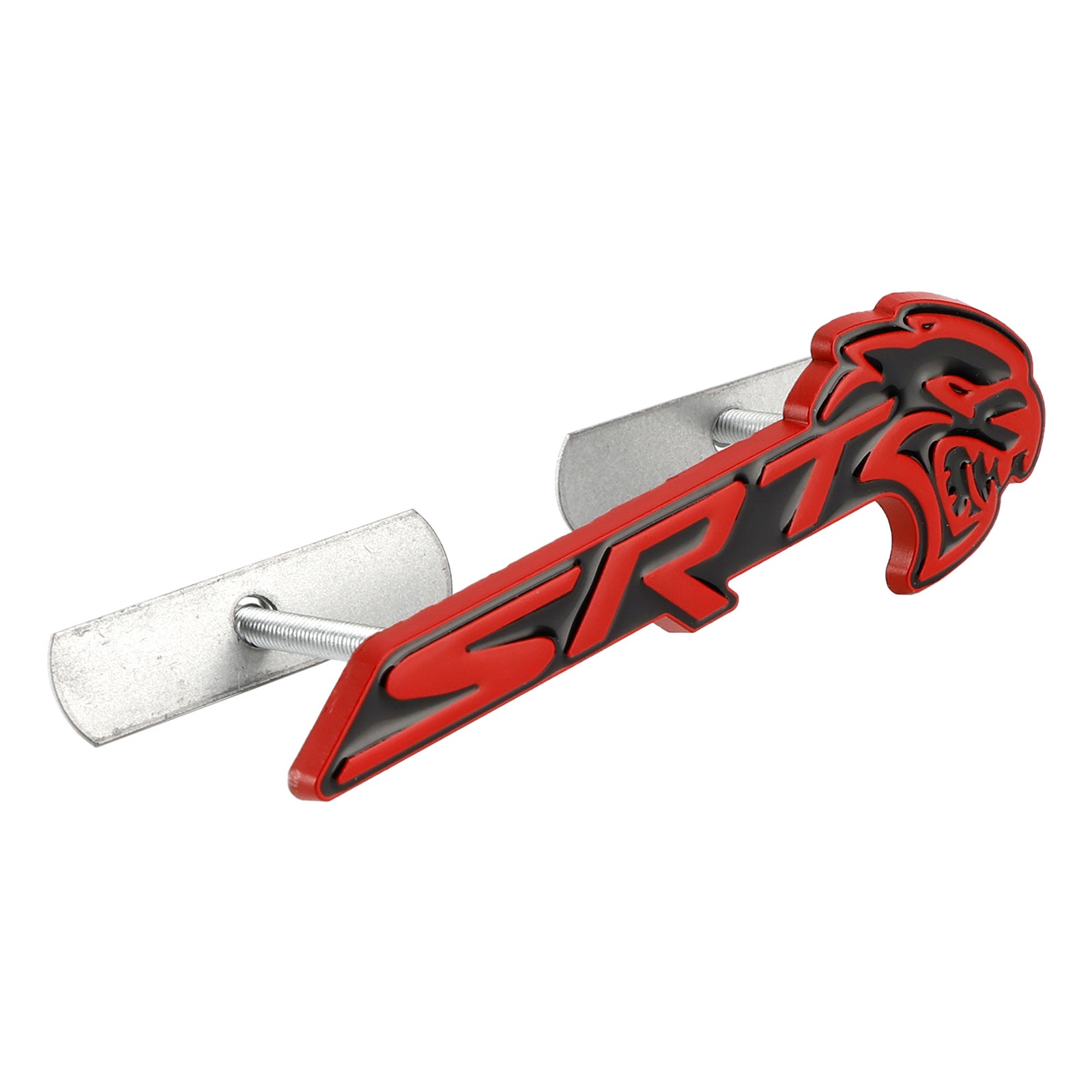 Front Grille SRT Hellcat Emblem For Charger Challenger SRT Chrome Black / Chrome Red / Red Black Badge