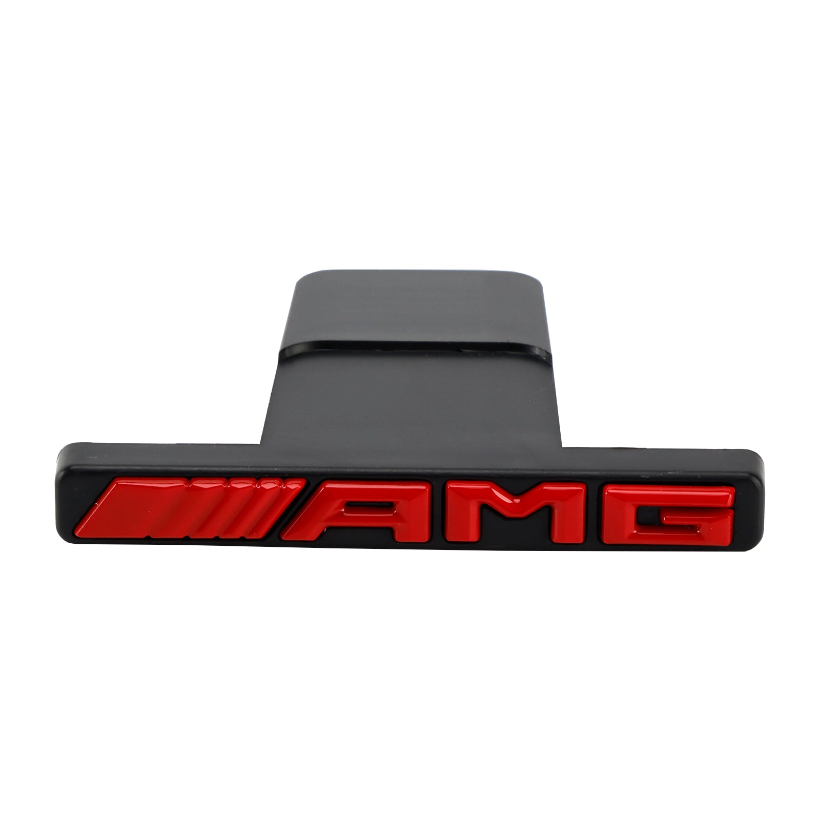 Comprar rojo Emblema de parrilla AMG con franja vertical delantera para Mercedes-Benz, cromado, rojo y negro.