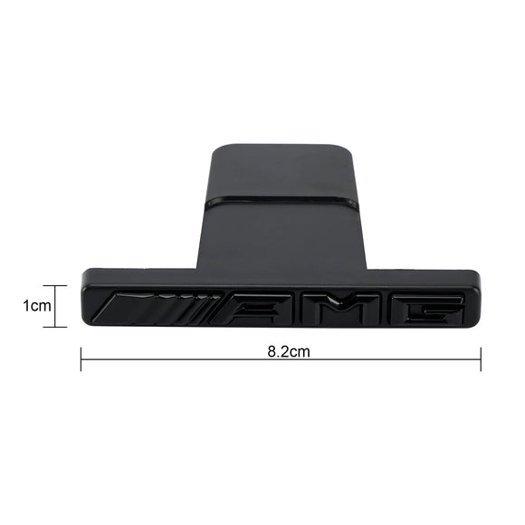 AMG vorderer vertikaler Streifen, allgemeines Grill-Emblem für Mercedes-Benz Kühlergrill, Chrom/Rot/Schwarz, AMG-Aufkleber