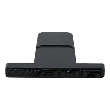 Kopen zwart AMG verticale strip algemeen grillembleem voor Mercedes-Benz grille chroom/rood/zwart AMG-embleem