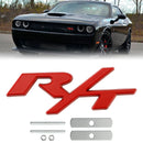 R/T-badge voorbumpergrille-embleem voor Dodge Charger Challenger rood/chroom/zwart/rood-zwarte badge-18