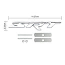 Emblema SRT da grade dianteira vermelha para carregador Challenger SRT Emblema decalque vermelho/cromado/preto-13