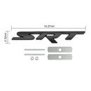 Emblema SRT da grade dianteira vermelha para carregador Challenger SRT Emblema decalque vermelho/cromado/preto-26