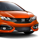 Emblema da grade do para-choque dianteiro Si para Honda Grill vermelho cromado/preto cromado/vermelho preto decalque emblema-17