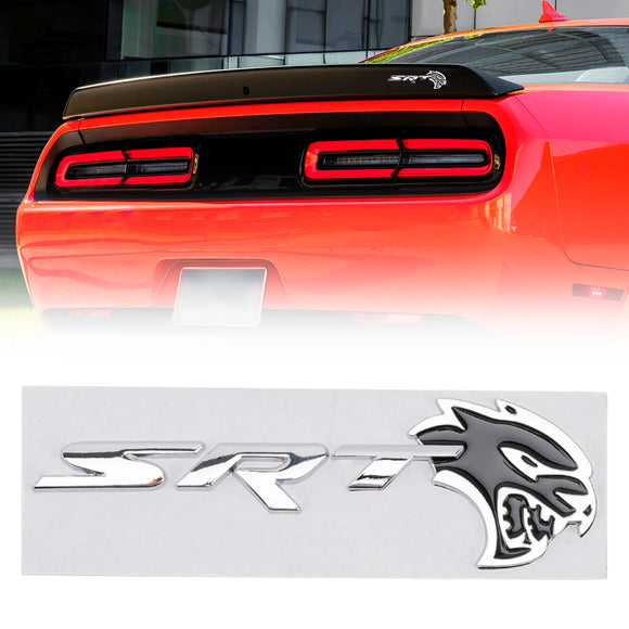 Emblema della decalcomania del portellone posteriore SRT Hellcat per il distintivo del coperchio del bagagliaio Dodge Durango Charger Challenger
