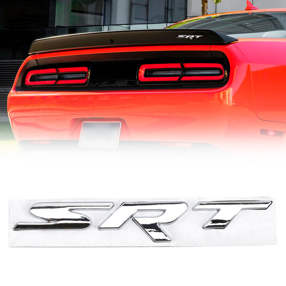 Emblema adesivo SRT portellone posteriore per badge coperchio bagagliaio Dodge Durango Charger Challenger