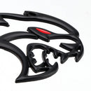 2x Hellcat Fender Side Emblem Badge Decal for Dodge Durango Charger Challenger SRT Hellcat Black-7