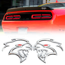 2x Hellcat Fender Side Emblem Badge Decal for Dodge Durango Charger Challenger SRT Hellcat Black-25
