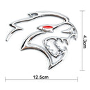 2x Hellcat Fender Side Emblem Badge Decal for Dodge Durango Charger Challenger SRT Hellcat Black-12