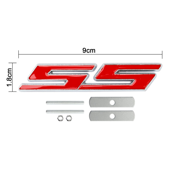 Voorgrille SS embleem voor Chevrolet Chevy Camaro Impala Malibu Holden stickerbadge
