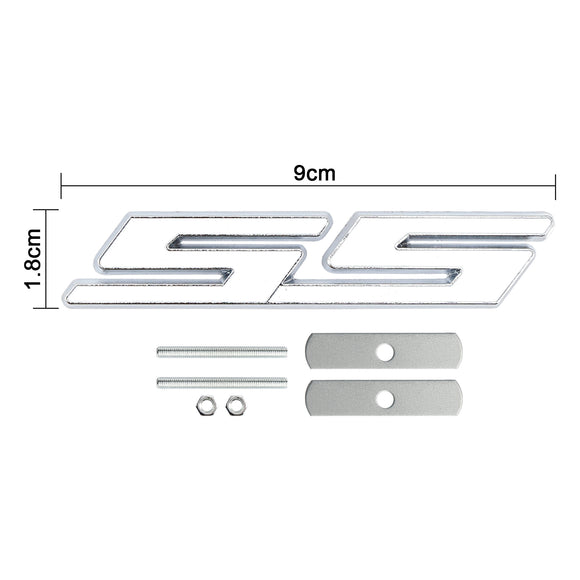 Voorgrille SS embleem voor Chevrolet Chevy Camaro Impala Malibu Holden stickerbadge