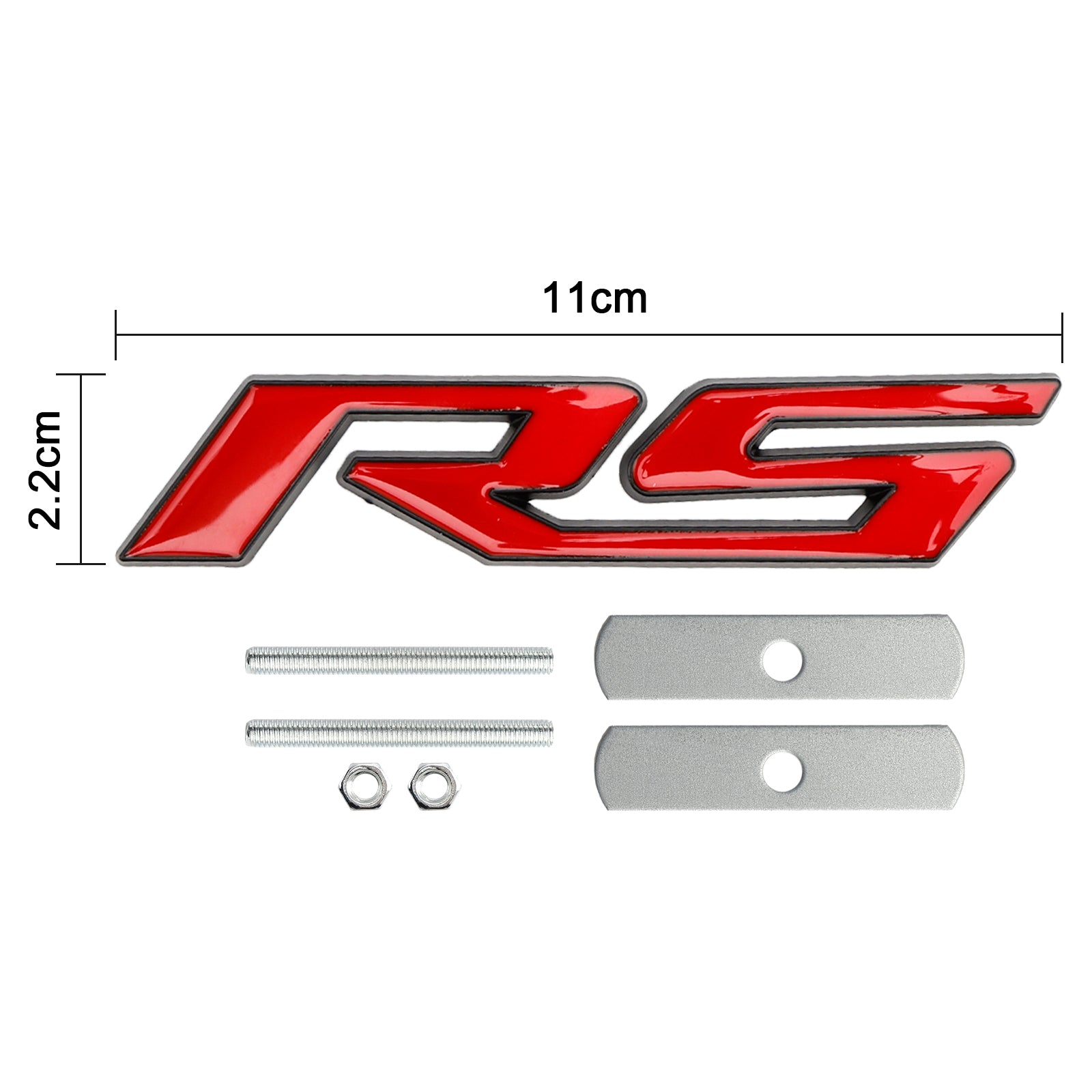 Front Grille RS Emblem Decal Badge for Chevrolet Chevy Camaro Impala Malibu Holden