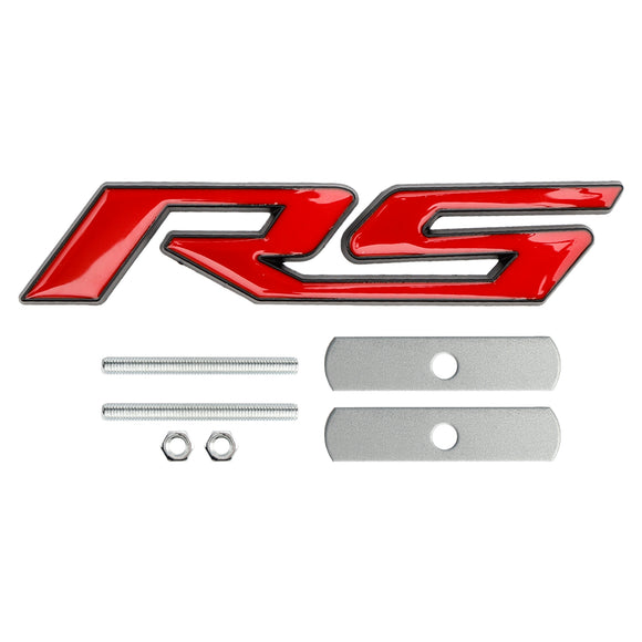 Emblema de decalque de grade frontal RS para Chevrolet Chevy Camaro Impala Malibu Holden