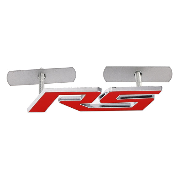 Emblema de decalque de grade frontal RS para Chevrolet Chevy Camaro Impala Malibu Holden