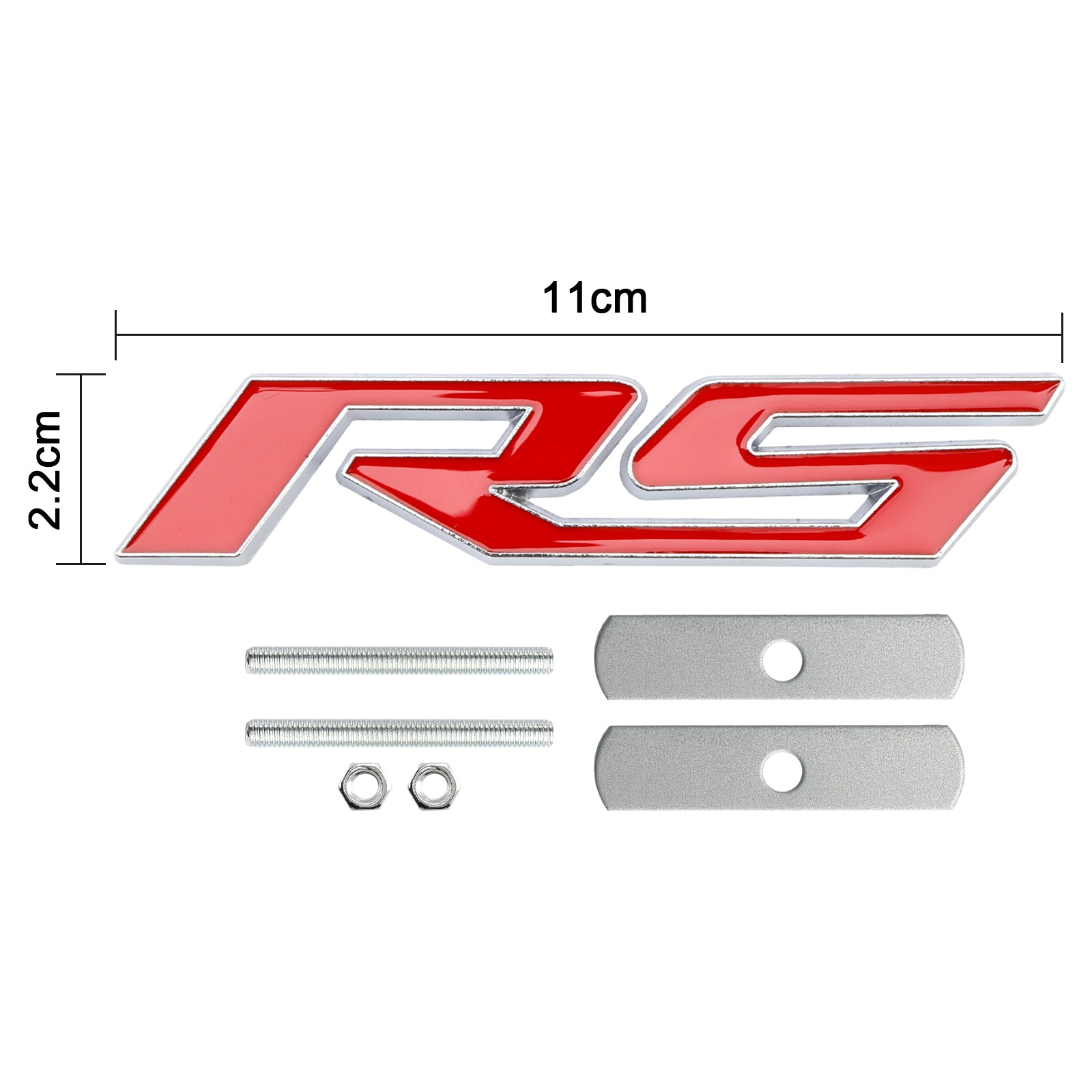 Front Grille RS Emblem Decal Badge for Chevrolet Chevy Camaro Impala Malibu Holden
