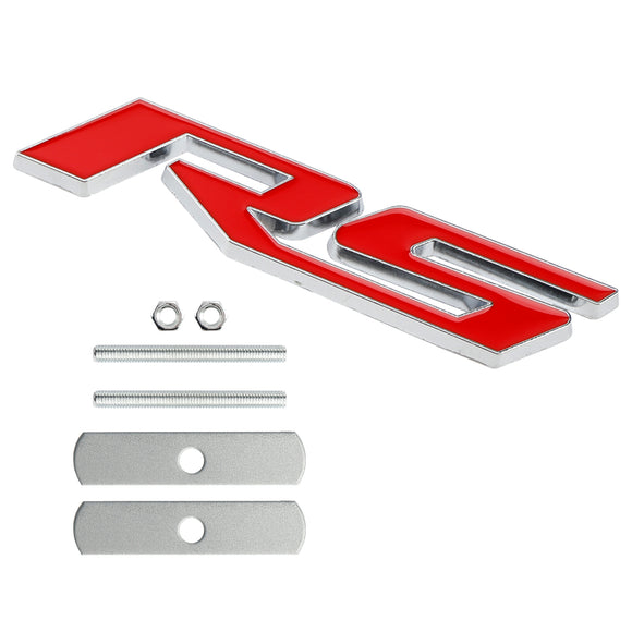 Emblema de decalque de grade frontal RS para Chevrolet Chevy Camaro Impala Malibu Holden