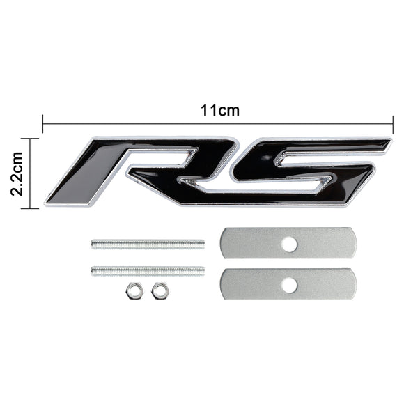 Emblema de decalque de grade frontal RS para Chevrolet Chevy Camaro Impala Malibu Holden