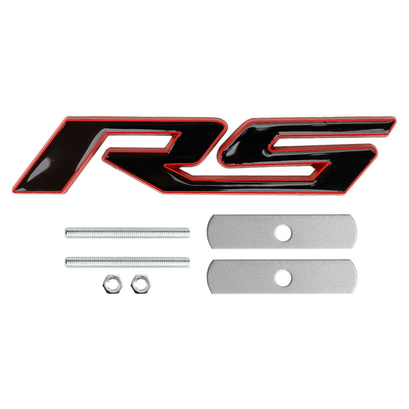 Emblema de decalque de grade frontal RS para Chevrolet Chevy Camaro Impala Malibu Holden