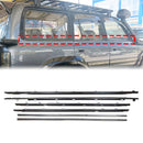 6PCS Tür Gürtel Molding 75710-60011 75720-60011 Für Toyota Land Cruiser 80 Serie 1991-1997/Lexus LX450 FZJ80 1996-1998-1