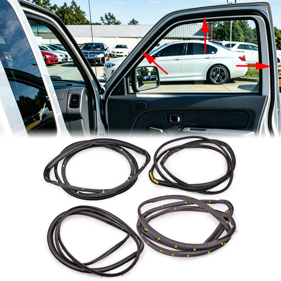 4PCS vorne hinten Tür Gummidichtung Dichtungsstreifen für Nissan D22 Frontier 1998-2005