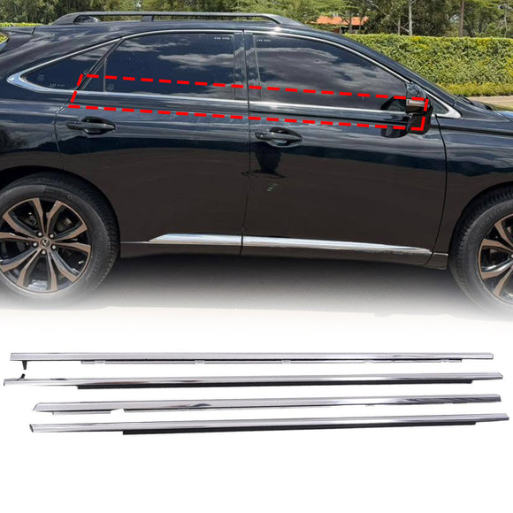 2008-2014 Lexus RX270/350/450H 4 pezzi auto finestra esterna guarnizione cinghia di tenuta 75710-48060 75720-48060