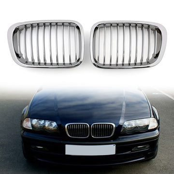 1998–2001 BMW E46 4 Türen 3er 318i/320i/325i/330i/318d/320d Frontnierengrill, verchromter Kühlergrill