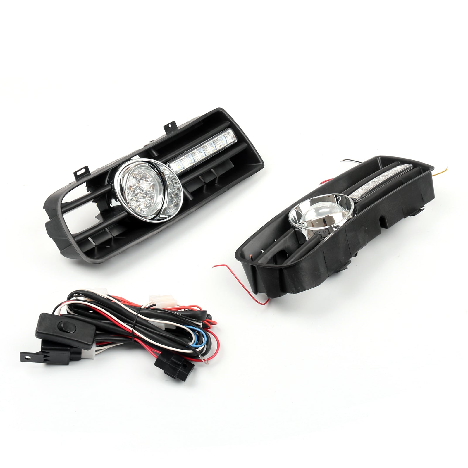 1999-2004 VW Golf GTI/TDI MK4 2 luces antiniebla 5 LED para parachoques delantero, lámpara DRL genérica - 0