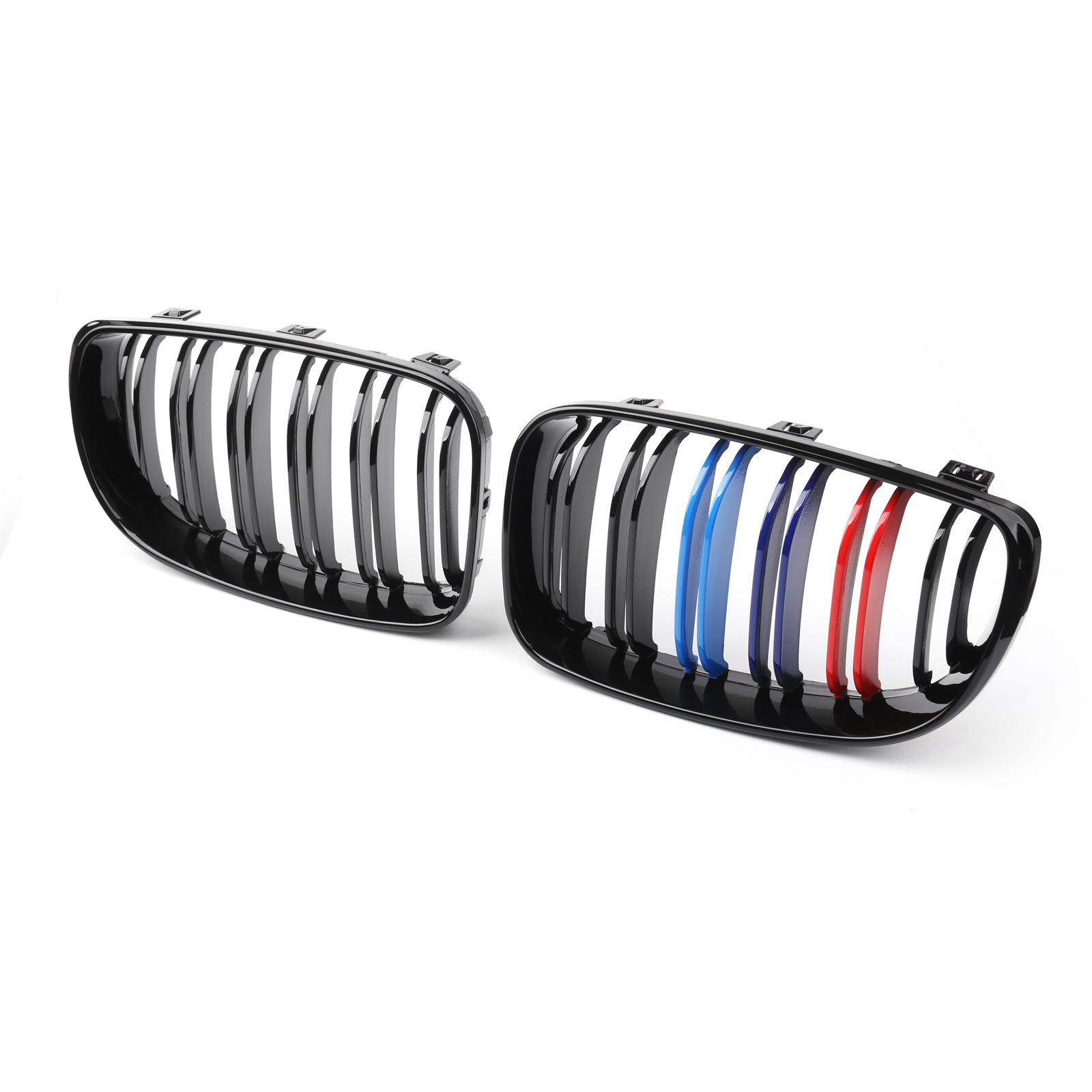 Grille de pare-chocs avant noire Mcolor pour BMW Série 1 E81 E82 E87 E88 116i/118i/128i/135i/118d/120d/123d 2007-2012