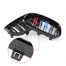 BMW 2007-2012 1 Series E81 E82 E87 E88 116i/118i/128i/135i/118d/120d/123d Front Bumper Grill Black Mcolor Grille-5