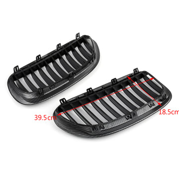 BMW 2004-2010 Serie 6 E63/E64 M6 2 puertas Convertible Coupe Parrilla delantera de carbono - 0