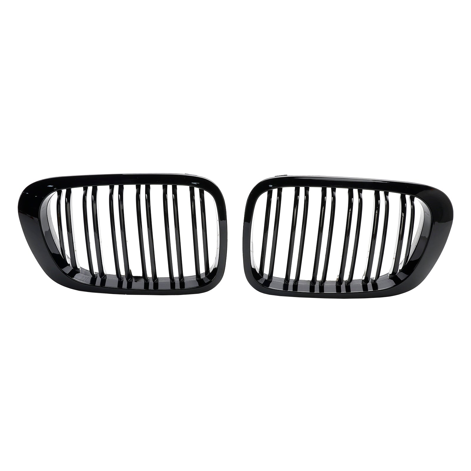 1999-2001 BMW 3 Series E46 Cabridet 323Ci/328Ci/320Ci/325Ci/318Ci Pre-Facelift Double Line Front Grill Gloss Black Grille