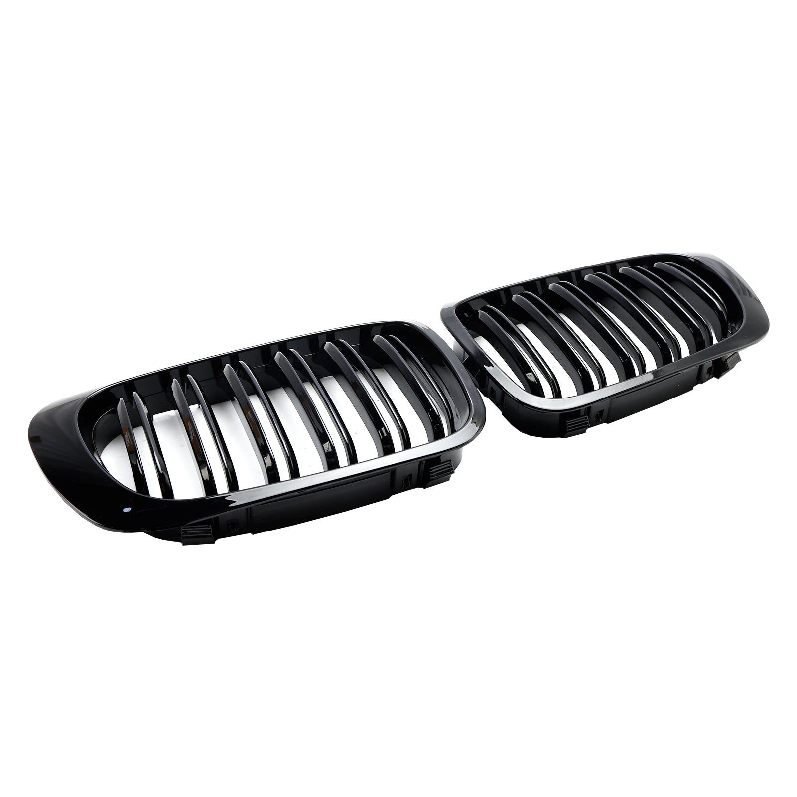 1999-2001 BMW 3 Series E46 Cabridet 323Ci/328Ci/320Ci/325Ci/318Ci Pre-Facelift Double Line Front Grill Gloss Black Grille